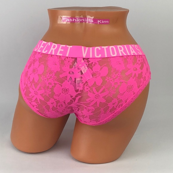 ✅🆕😍 Victoria’s Secret pink lace Hiphugger panty - Picture 3 of 5